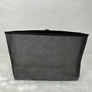 Coach Large Tote Bag Insert In Canvas And Smooth Leather In Black NWT C4812